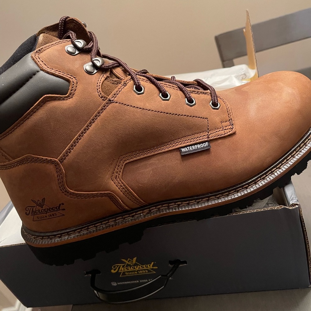 Thorogood SteelToe work boots, Size 14. BRAND NEW never worn.